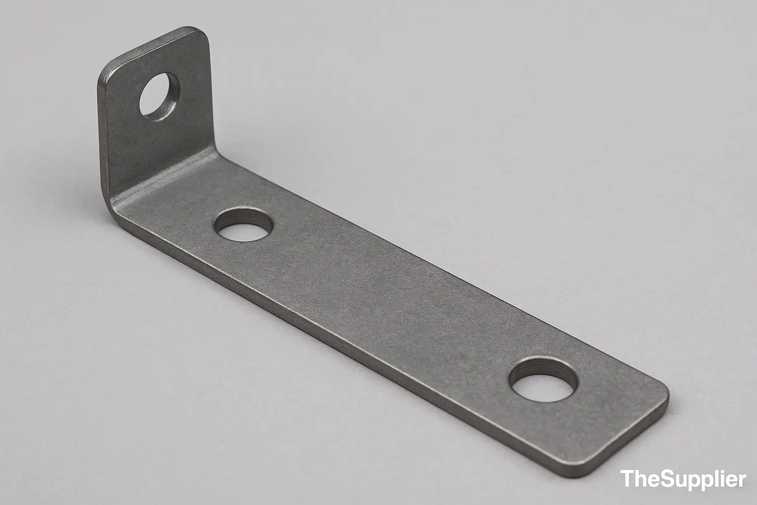 Stamped sheet metal production part — showing surface finish, edge quality, and precise hole accuracy – TheSupplier