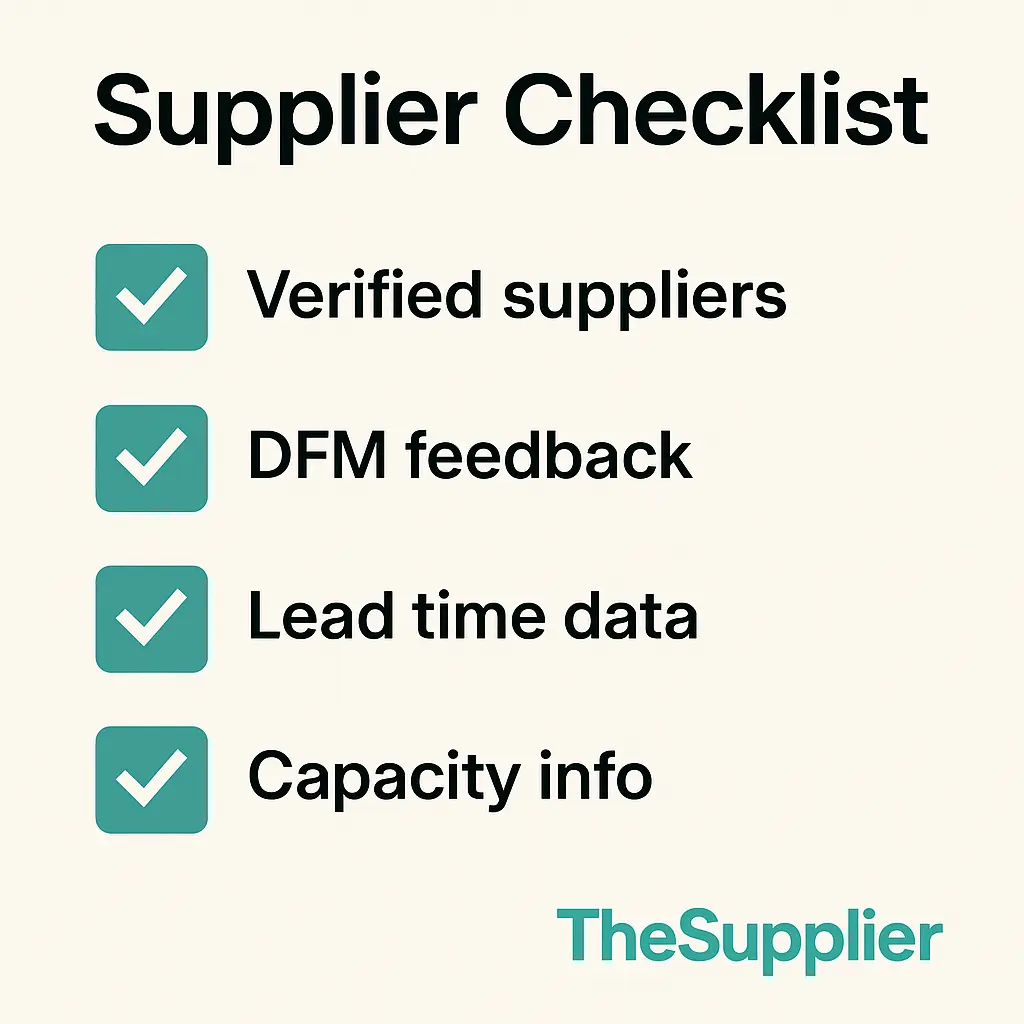 AI in CNC machining supplier checklist – TheSupplier