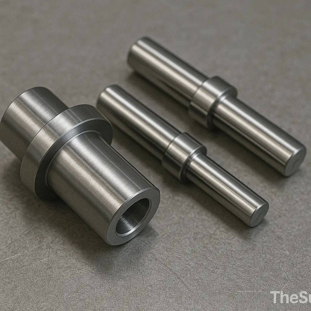 CNC turned coupling and precision pins — TheSupplier