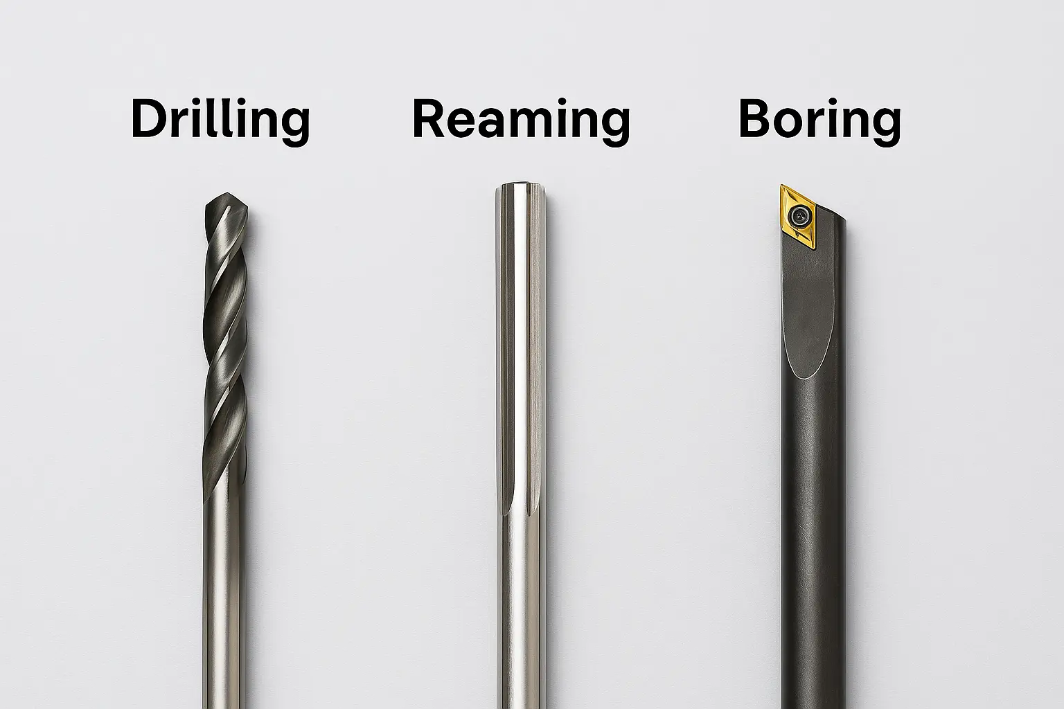 Drills, reamers, boring bar comparison — TheSupplier
