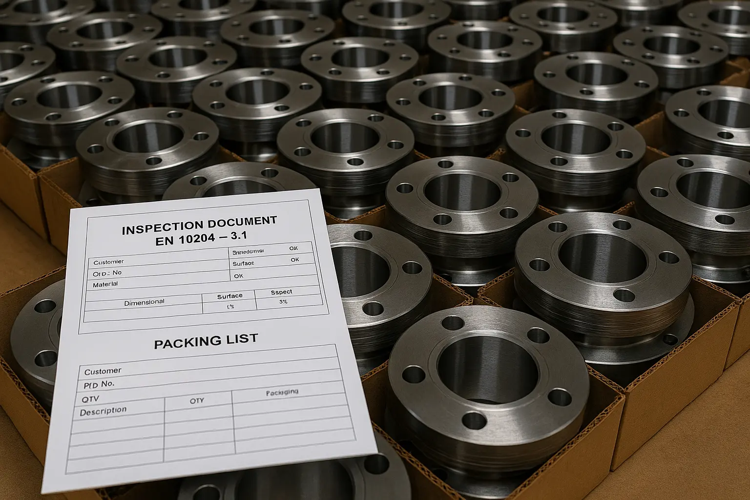 CNC flanges lot export-ready with inspection docs — TheSupplier