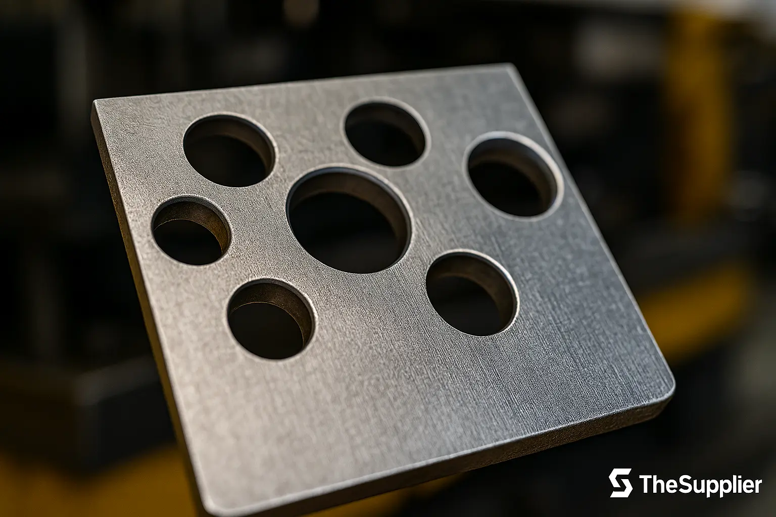 Stamped hole quality and coined edge example — progressive die run — TheSupplier